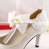 Fashionable Lace and Bow Tie For Shoe Heel Shoes Ornament With Metal Clip Shoe Charms thumbnail-5