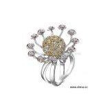 Sell 925 Sterling Silver Ring Studded With CZ Stone thumbnail-1