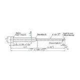 Rectangular DIN Mold Ejector Pins 65 Mn , SUJ2 , HSS for Plastic Mold Components
