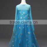 (Crazy Hot Sell) Long Sleeves Dress Frozen Princess Dress Cosplay Fancy Dress Girl Birthday Party Dress thumbnail-2