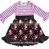 Printed With a Beautiful Pattern With the Girl's Dream of the Same Beautiful and Generous Cotton Princess Christmas Dress thumbnail-4