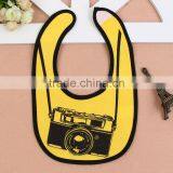 Wateproof Double Sided Design Baby Bib 100% Cotton Organic Bib thumbnail-5