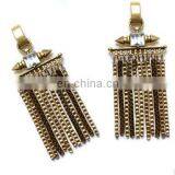 Punk Fashion Rivet Vintage Enthic Bohemia Metal Chain Drop Dangle Tassel Earrings Antique Gold Silver Statement Jewelry thumbnail-4
