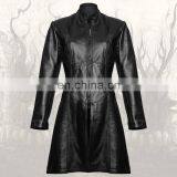 Trinity of Tears Ladies Gothic Leather Coat