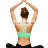 High Quality Ladies Womens Custom Blank Sexy Strappy Comfort Sports Bra thumbnail-2