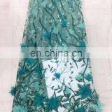 3D Embroidery Cloth Material Mesh Polyester Sequin Fabric