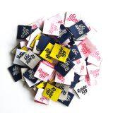 Factory Custom Cloth Woven Main Neck Label Size Label for Garment Bag Hat Shoes thumbnail-3