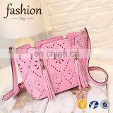 CR High Reputation Manufacture Handbags Latest Model Tassel Bag Long Strap Hollow Pattern Shoulder Bag Handmade Leather Bags thumbnail-1