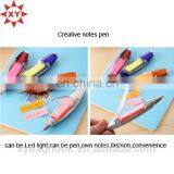 Hot Sale Promotional Gifts Creative Led Notes Pen thumbnail-6