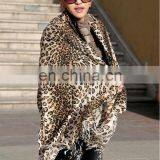 Leopard Printed Pashmina Shawl Animal Print Scarf thumbnail-2