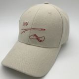 Creative and hand in hand embroidery duck tongue Khaki leisure leisure fashion all-match baseball hat bent