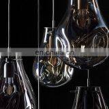 Contemporary Hotel Restaurant Decor Copper Light Ball Glass Pendant Lamp thumbnail-4