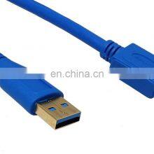 Superspeed USB 3.0 Type A Male to Micro B Male 24/28AWG Cable (10 Feet, Blue) thumbnail-3