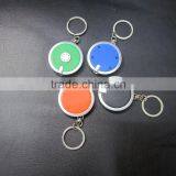 Mini Super Bright Light Round LED FlashLight with Keyring KeyChain