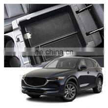 Interior Accessories Parts Silicone Armrest Rest Storage Box Center Control Console Organizer Tray For Mazda CX-5 2017-2018