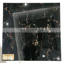 Black and Golden Color Glossy Glazed Marble Porcelain Tiles Flooring and Wall Tiles