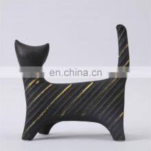Modern Luxury Gold Ceramic Cat Egypt Style Animal Sculpture Decor Home Accessories thumbnail-4