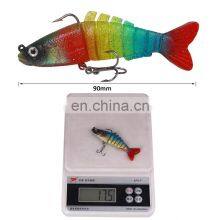 Amazon 8-section Multi Jointed 9cm 17.5g Soft Plastic Jointed Fishing Lure for Freshwater Saltwater Fishing thumbnail-5