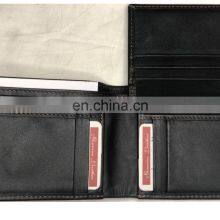 Genuine Cow Hide Leather Bifold Wallet Wholesale Retail Top Grain Original Skin Two Fold RFID OEM ODM thumbnail-3