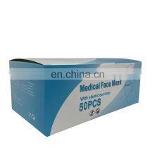 Personal Protection 50PCS/Box Adult 3ply Wholesale Disposable Face Mask Non Surgical Face Mask With Earloop thumbnail-5