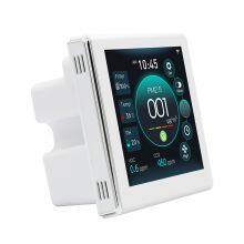 Умная вентиляционная система свежего воздуха 4 дюйма. Контроллер-монитор с цветным экраном для CO2, VOC, PM2.5, температуры и влажности