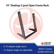 Factory OEM WS05-E 6U/8U/10U/12U 19inch Desktop Open Frame Network Rack Factory Manufacturing for Network Equipment AV Rack thumbnail-3