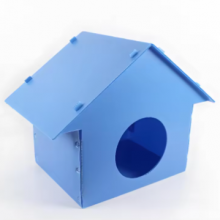 Durable Waterproof PP Coroplast Pet House – Lightweight Corrugated Plastic Box for Dogs & Cats thumbnail-3