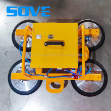 SOVE Electric Easy Operate Vacuum Glass Suction Crane Lifter for Loading Glass Curtain Wall With 400kg Sheet Metal thumbnail-5