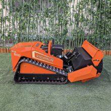 Neglected Land Brush and Grass Clearing Flail Mower Affordable 800mm Crawler Gasoline Radio Controlled Track Brush Mower thumbnail-3