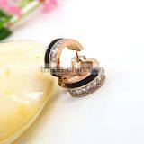 Wholesale Fashion Jewelry Cheap Wholesale Crystal Gold Stud Earrings thumbnail-5