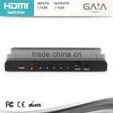 High quality HDTV 3D Mini HDMI swither 5x1 1080P with factory price