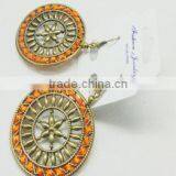 Most Popular Beautiful Design Handmade Earring Big Circle Earrings for Girls thumbnail-4