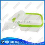 Popular and Good Tightness Transparent Silicone Picnic Lunch Box Storage Box thumbnail-3