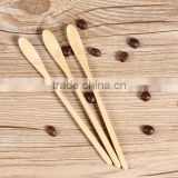 mixing wooden coffee stirring spoon