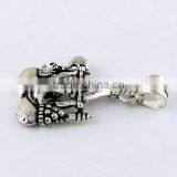 Plain Silver Oxidized Lord Ganesh Silver Pendant, 925 Silver Jewellery, Sterling Silver Jewellery thumbnail-4