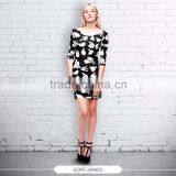 High Quality Dress Fullprint 3D Digital Ready Stock Custom Sublimation Print for Women Ladies Fashion Dress thumbnail-3