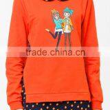 China OEM Garments , Knitted Kids Pullover Sweater , Cotton Gilrs Autumn Tops thumbnail-5