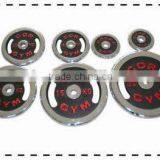 Chromed Plates With Handle Cuts and Painting Plate Loaded Weight Equipment thumbnail-1