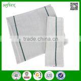 China Factory Wholesale White Kitchen Tea Towels With Stripe Border thumbnail-1