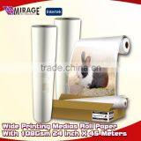 Wide Printing Medias Roll Paper With 108Gsm 24 Inch X 45 Meters