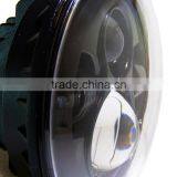 7" LED Headlight Fits Chopper Motorcycles 7 Inch Round Projector Led Headlight Black for Harley Wholesale Price Quality Choice thumbnail-4