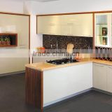 Kitchen cabinets with artificial quartz countertops - lacquer kitchen cabinets