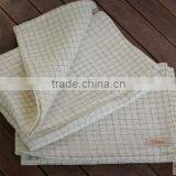 Plain Linen Checked Tea Towel thumbnail-1