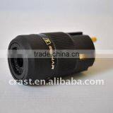 Audiocrast 24k Gold EU Transparent Power Plug Adapters