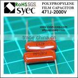Taiwan 471J 2KV Polypropylene Film Capacitor High Voltage Capacitor thumbnail-4