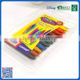 2016 Wholesale 12 Colors 3.5 Inch Wax Crayons in Pvc Bag Customized Logo Printed Crayons thumbnail-3