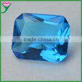 Wholesale Decorative Square Green Color Glass Gem Stones for Jewelry Emerald thumbnail-2