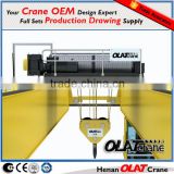 3D Design Drawing Supply Workshop European Double Girder Bridge Crane Double Beam overhead Crane