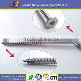 G14 x 150mm Grade 316 Batten Screws, Nibbed Bugle Head, Type 17