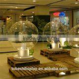 Custom 500mm Clear Acrylic Hollow Plastic Balls, 500mm Globe Ball, Clear Transparent Plastic Ball thumbnail-4